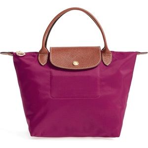 longchamp small le pliage top handle tote